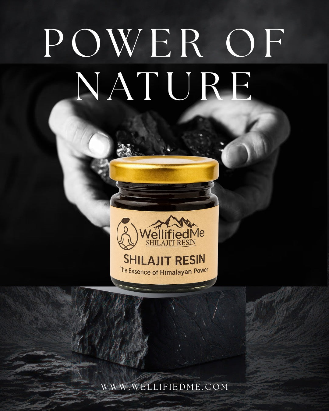 WellifiedMe™ Pure Himalayan Shilajit Stamina Booster – 20g
