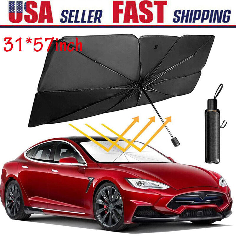 Car Window Sunshade Sun Shade Visor Windshield Cover Auto Car Sunshade Foldable UV Umbrella