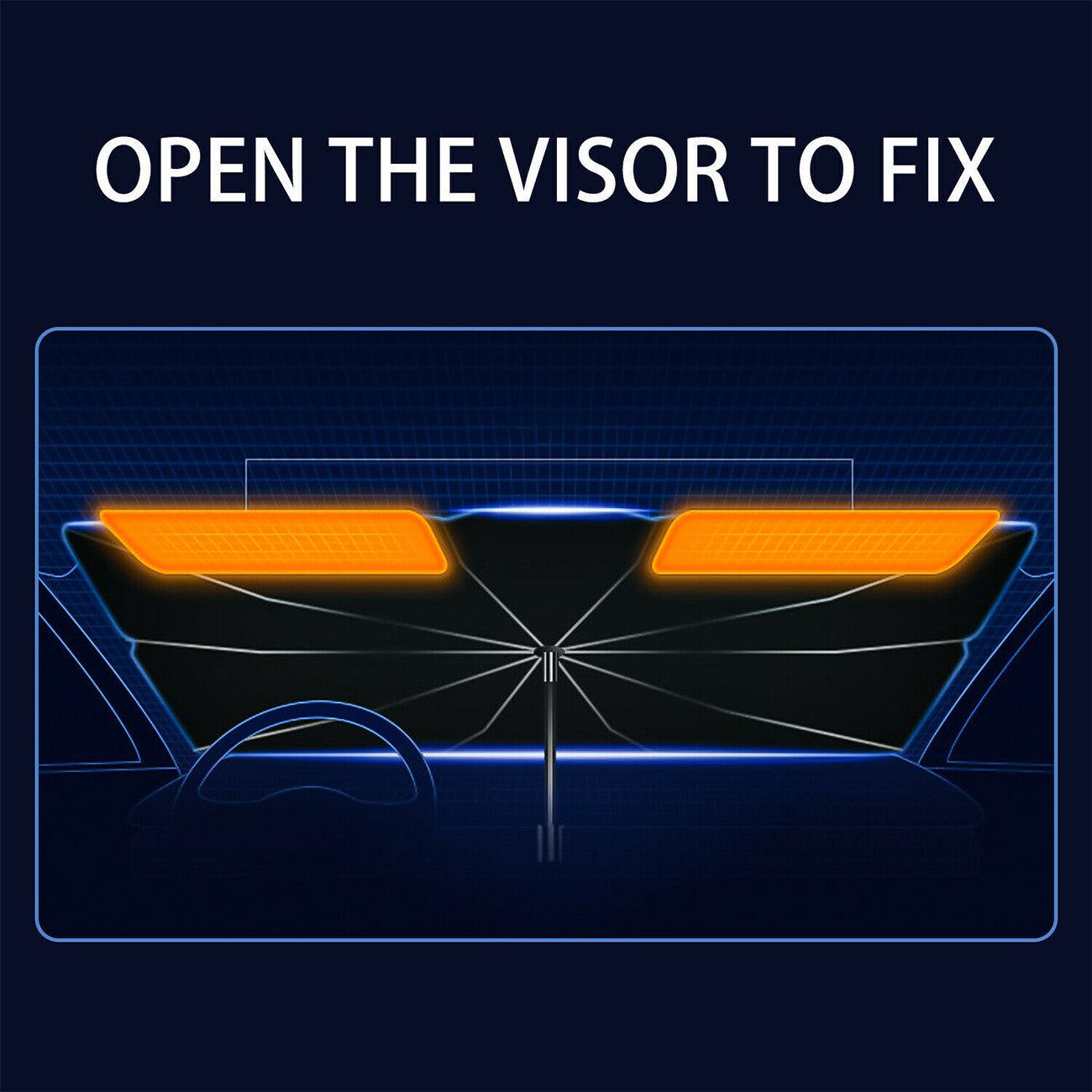 Car Window Sunshade Sun Shade Visor Windshield Cover Auto Car Sunshade Foldable UV Umbrella