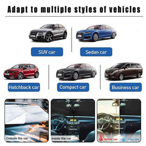 Car Window Sunshade Sun Shade Visor Windshield Cover Auto Car Sunshade Foldable UV Umbrella
